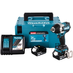 Makita DTW701RTJ akkukäyttöinen iskuohjain 18 V | 700 Nm | 1/2 tuumaa | Hiiliharjaton | 2 x 5 Ah akku + laturi | MakPacissa