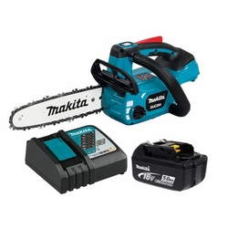 Makita DUC254RT akumulátorová reťazová píla 18 V | 250 mm | Carbon Brushless | 1 x 5 Ah batéria + nabíjačka | V kartónovej krabici