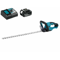 Makita DUH607RT akkus sövényvágó 18 V | 600 mm | Szénkefés | 1 x 5 Ah akku + töltő