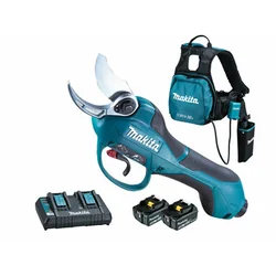 Makita DUP362PT2 cordless pruning shears 2 x 18 V | 33 mm | Carbon brush | 2 x 5 Ah battery + charger | In a cardboard box