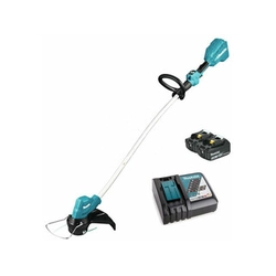 Makita DUR189RFE akumulátorová kosačka na trávu 18 V | 300 mm | Carbon Brushless | 2 x 3 Ah batéria + nabíjačka