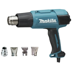 Makita HG6031VK električni ročni toplotni puhalnik 50 - 600 °C | 0,25 - 0,5 m³/min | 1800 W | V kovčku