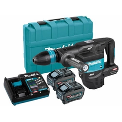 Makita HM001GT201 akkus vésőkalapács 40 V | 9,4 J | 6,3 kg | Szénkefementes | 2 x 5 Ah akku + töltő | Kofferben