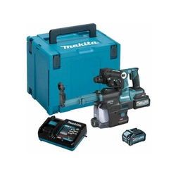 Makita HR001GM204 cordless hammer drill 40 V | 2,8 J | In concrete 28 mm | 3,9 kg | Carbon Brushless | 2 x 4 Ah battery + charger | in MakPac