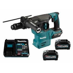 Makita HR009GM202 akkus fúró-vésőkalapács 40 V | 3,9 J | Betonban 30 mm | 6,7 kg | Szénkefementes | 2 x 4 Ah akku + töltő | Kofferben