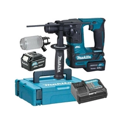 Makita HR166DSMJ akkus fúrókalapács 12 V | 1,1 J | Betonban 16 mm | 1,8 kg | Szénkefementes | 2 x 4 Ah akku + töltő | MakPac-ban