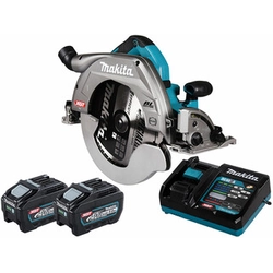 Makita HS011GT201 akumulatorowa piła tarczowa 40 V | Piła tarczowa 270 mm x 25,4 mm | Cięcie maks. 101 mm | Bezszczotkowy węglowy | 2 x 5 Ah akumulator + ładowarka | W kartonowym pudełku