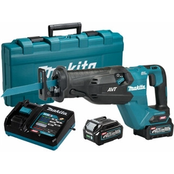 Makita JR002GD201 bezvadu metāla zāģis 40 V | 255 mm | Oglekļa brushless | 2 x 2,5 Ah akumulators + lādētājs | Čemodānā