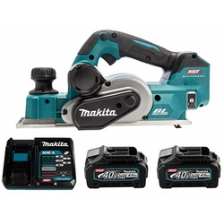 Makita KP001GM202 akumulatora ēvele 40 V | 82 mm | Oglekļa brushless | 2 x 4 Ah akumulators + lādētājs | Kartona kastē