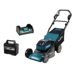 Makita LM003JB101 αυτοκινούμενη μηχανή γκαζόν μπαταρίας 64 V | 480 mm | 1,5 - 6,5 km/h | 2700 - 3700 m² | Carbon Brushless | 1 x 10 Ah μπαταρία + μίζα