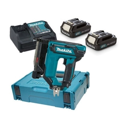 Makita PT354DSAJ clavadora de acabado inalámbrica 10,8 V/12 V | 15 - 35 mm | Diámetro 0,6 mm | 0 ° | Escobilla de carbón | Batería 2 x 2 Ah + cargador | en una maleta