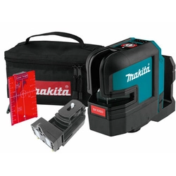 Makita SK105DZ Rode lijnlaser Effectieve straal met signaalontvanger: 0 - 80 m | Zonder batterij en oplader | In een kartonnen doos