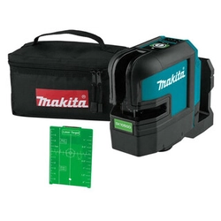 Makita SK105GDZ Grøn linje laser Effektiv stråle med signalmodtager: 0 - 80 m | Uden batteri og oplader | I en kuffert