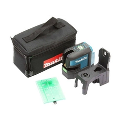 Makita SK106GDZ Лазер зеленої лінії Ефективний промінь із приймачем сигналу: 0 - 80 м | Без акумулятора та зарядного | У валізі