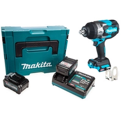 Makita TW001GM201 akumulátorový rázový utahovák 40 V | 1800 Nm | 3/4 palců | Carbon Brushless | 2 x 4 Ah baterie + nabíječka | v MakPac