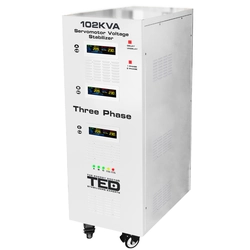 Максимален мрежов стабилизатор 102KVA-SVC с трифазен-трифазен серво мотор TED000064