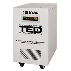 Maksymalny stabilizator sieci 15KVA-SVC z jednofazowym serwomotorem TED000095