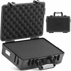 Maleta de transporte, caja protectora con esponja, impermeable 39 x 29.3 x 12.2 cm 9 l