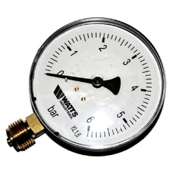 Manometer 0-6 stångsida DN8, 1/4 Watt