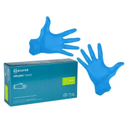 Mănuși de nitril albastru S 100 Buc