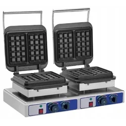 Máquina de waffles dupla 2x1750W FROST G200202 5905440403259