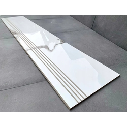 MARMO BIANCO SULLE SCALE - pedata 100x30 GLOSS