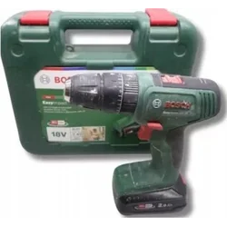 Mașină de găurit/ șofer Bosch Mașină de găurit cu percuție cu acumulator Bosch EasyImpact 18V-38 (verde/negru, carcasă baterie Li-ion 2.0Ah,, ALIANȚA POWER FOR ALL)