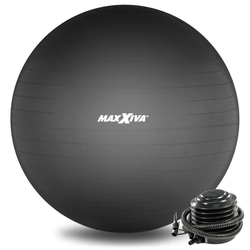 MAXXIVA Gymnastics ball Ø 85 cm with pump, black