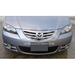 Mazda 3 -Chrome Strips Grill Chrome Dummy Bumper Tuning