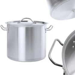 Medium pot met deksel Budget Line 32 l 400x260 - Hendi 832851