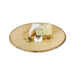 Melamine platter imitating wood, diameter 350x(h) 30mm