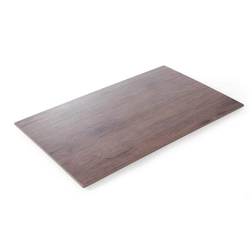 Melamine serving plate - oak wood imitation GN 2/4