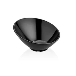 Melamine slanted bowl, black, 233x(h)125 mm