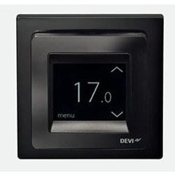 Melns termostats ar DEVIreg Touch displeju 140F1069