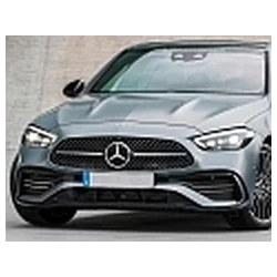 Mercedes Benz Clasa C - benzi cromate pentru grill, reglaj fals cromat al barei de protecție