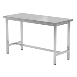 Mesa central de catering em aço inox 100x70x85 Polgast 111107