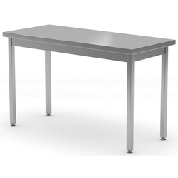 Mesa central de catering em aço inox 110x80x85 Polgast 110118