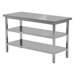 Mesa central de catering em aço inox 2-Pół 120x70x85 Polgast 112127/2