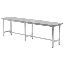 Mesa central de catering em aço inox 200x80x85 Polgast 111208-6