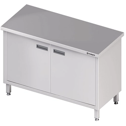 Mesa central em aço inox com portas de batente 1100x600 Stalgast