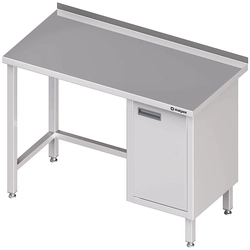 Mesa de aço inox com armário (P) 120x60 Stalgast