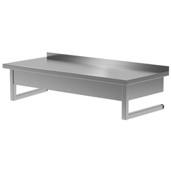 Mesa de catering de acero inoxidable colgante 100x60x30 Polgast 101106-Wi