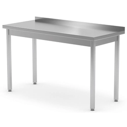 Mesa de catering em aço inoxidável 180x60x85 Polgast 101186