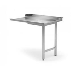 Mesa de descarga para máquinas de lavar louça com duas pernas - direita 1200 x 700 x 850 mm POLGAST 239127-P 239127-P