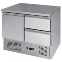 MESA DE REFRIGERAÇÃO 1-DRZWIOWY + 2 GAVETAS 300L INVEST HORECA ESL3821 ESL3821