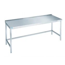 Mesa de trabalho em aço inox Rilling 1800x600x850 Reforçada