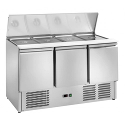 Mesa Refrigeradora de Ensaladas Profesional 3-Drzwiowy 368L Amitek 1030051