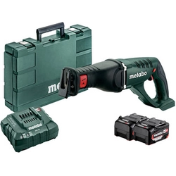 Metabo ASE 18 LTX bezvadu metāla zāģis 18 V | 250 mm | Oglekļa suka | 2 x 5,2 Ah akumulators + lādētājs | Čemodānā