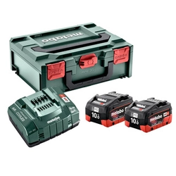 Metabo Basic-Set 2x LiHD 10Ah +ASC 145 +mBOX акумулятор і комплект зарядного пристрою 18 V | 10 Ах