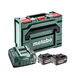 Metabo Basic-Set 2 x 5.2 Ah + Metaloc akku- ja laturisarja 18 V | 5,2 Ah